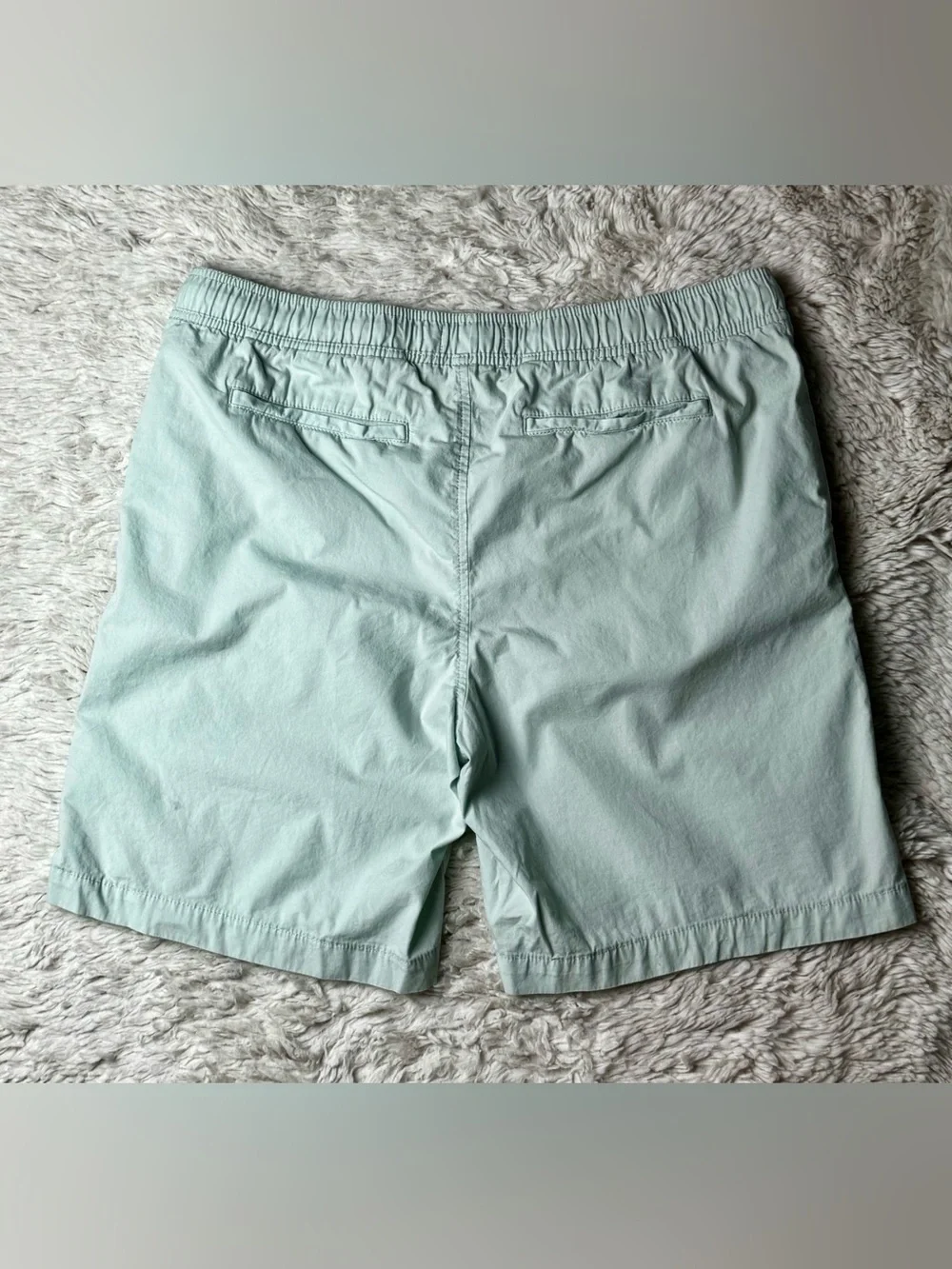 Banana Republic Men's Athletic Drawstring Deck Shorts in Mint Green - 8”